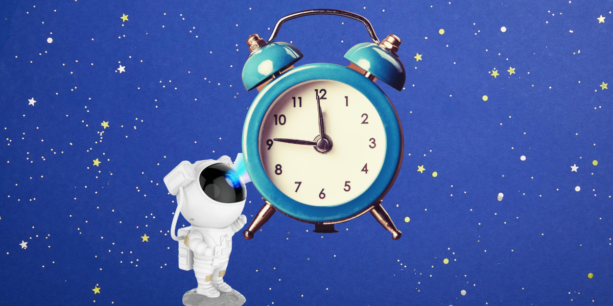 Projector Clock 1200x600 px