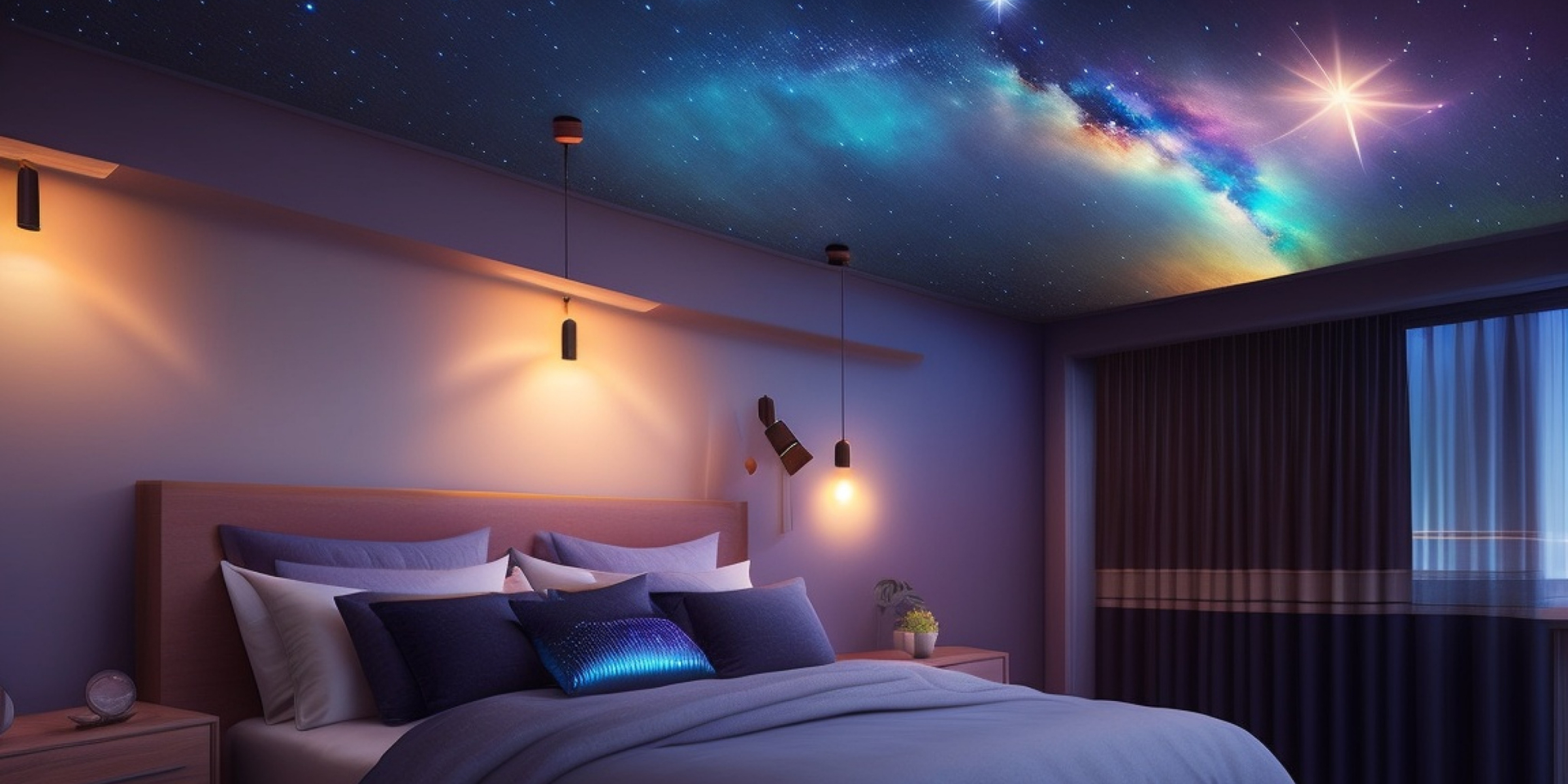 bedroom night sky